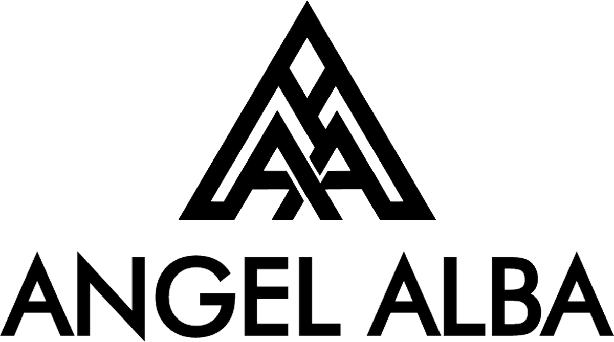 Angel Alba DJ Entertainment logo — luxury bilingual wedding DJ, New England